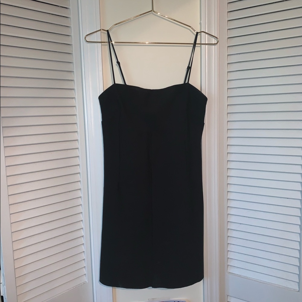 Silence+Noise Audrey Black A-Line Mini Slip Dress